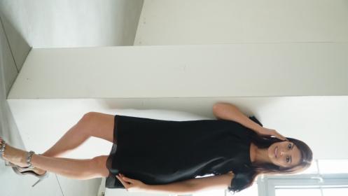 Sukienka Meggi z kolekcji MARIE - kolor czarny