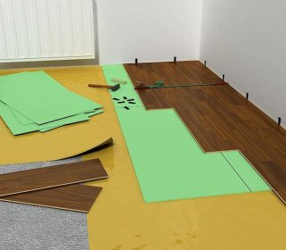 Usługa montażu paneli podłogowych, laminowanych (wzór deska)