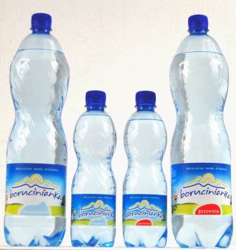 Woda źródlana Borucinianka 1,5l i 0,5l