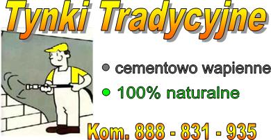 TYNKI tradycyjne (cementowo wapienne) agregatem