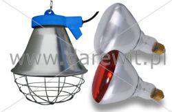 Oprawa do promienników podczerwieni, Klosz metalowy z siatką