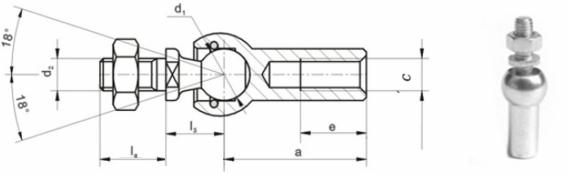 DIN 71802 przegub gazu