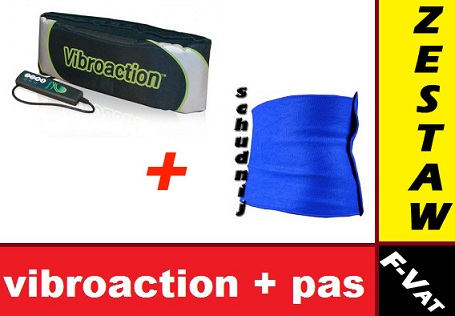 zestaw odchudzający pas neoprenowy + vibroaction