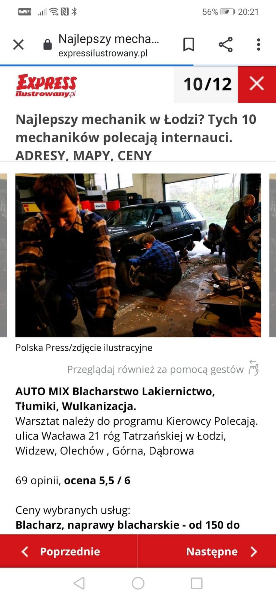 ranking warsztatów Łódź my tu jestśmy