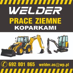 Usługi Koparko-Ładowadowarką Minikoparka WELDER Ełk - Roboty Ziemne Ełk