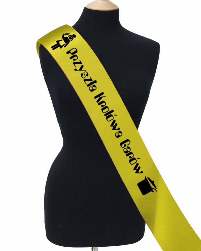 Szarfa z śmiesznym tekstem