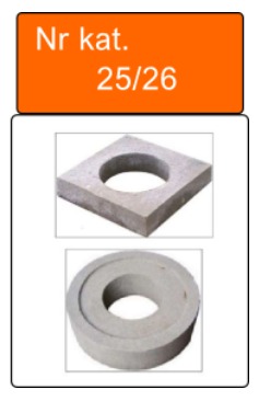 Podkład pod skrzynkę uliczną do zasuw