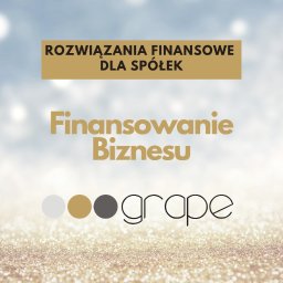 GRAPE Sp. z o.o. - FINANSOWANIE BIZNESU. Rozwiązania finansowe dla spółek - Kredyty Dla Przedsiębiorców Tychy