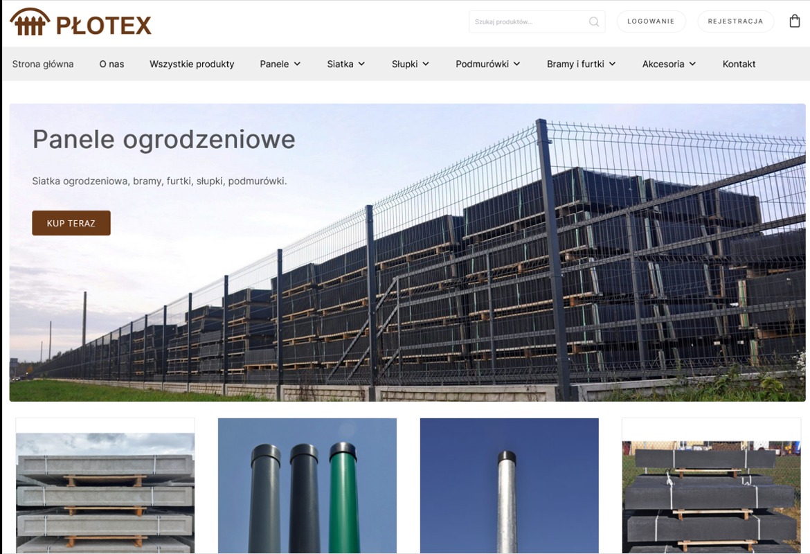 Sklep internetowy PŁOTEX - firma PŁOTEX działa w branży szeroko pojętej metaloplastyki.