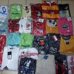 Pakiety nowej odzieży sportowej ADIDAS, ASICS, NIKE, REEBOK, PUMA