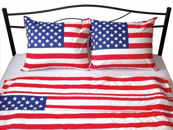POŚCIEL FLAGA USA wym. 160x200 cm