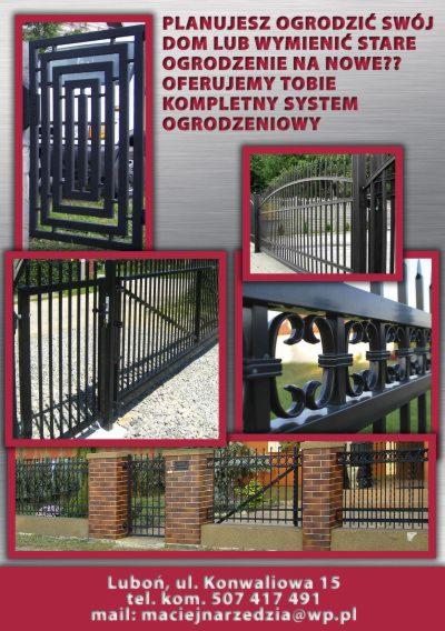 bramy,ogrodzenia,balkony,balustrady,drzwi,konstrukcje stalowe itp