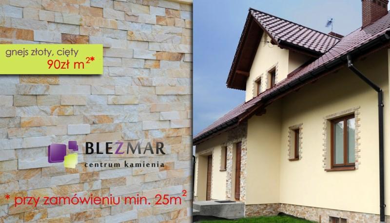 gnejs złoty, cięty