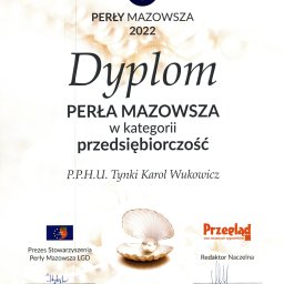 Firma zdobyła główną nagrodę Perłę Mazowsza w konkursie najlepszy przedsiębiorca 