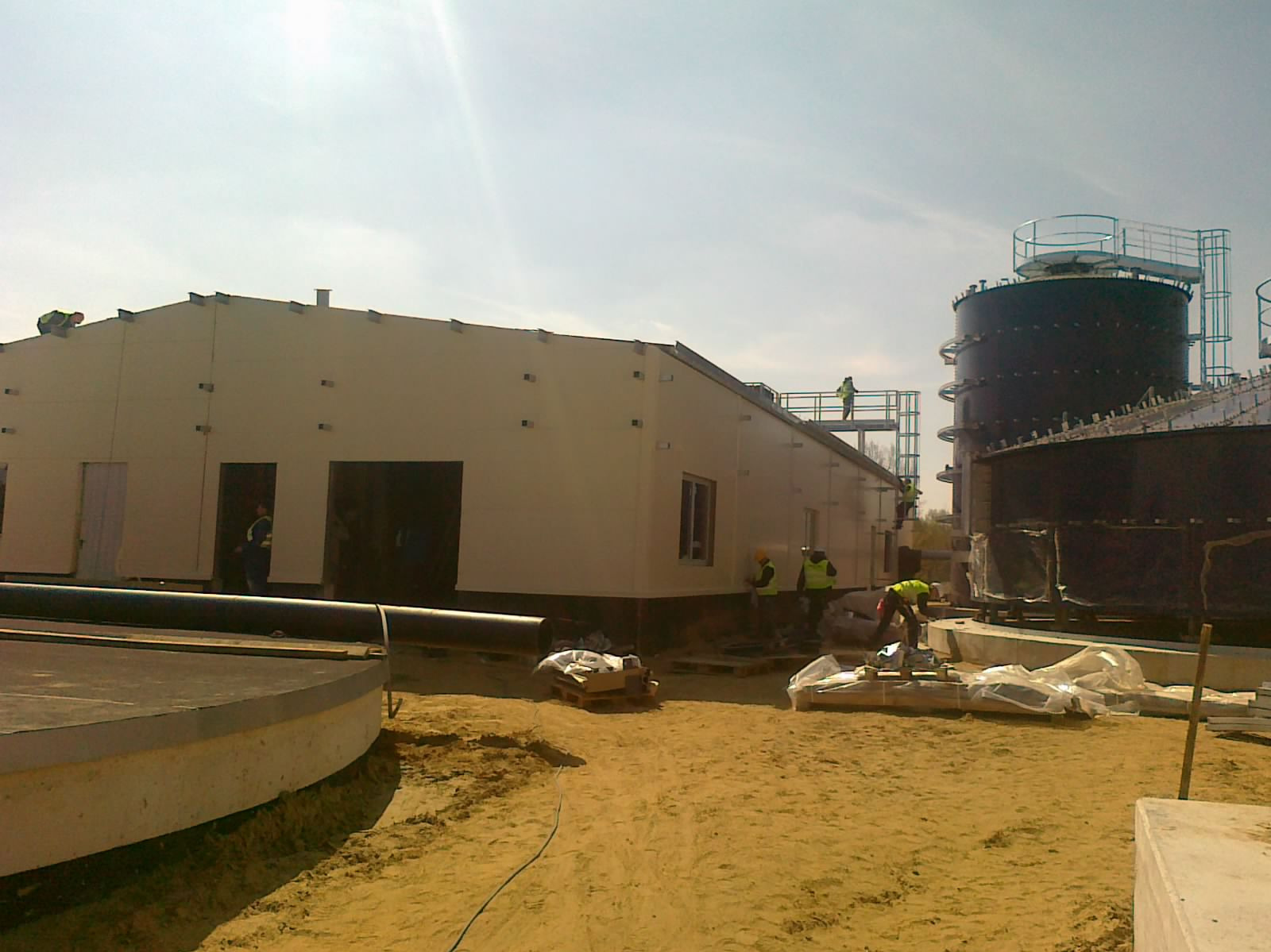 Hala Techniczna na Oczyszczalni Ekołowiczanka Łowicz