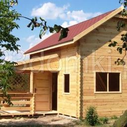 Domek drewniany Mazowieckie-65 z tarasem