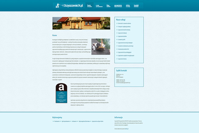 Realizacja, wdrożenie i logo strony.