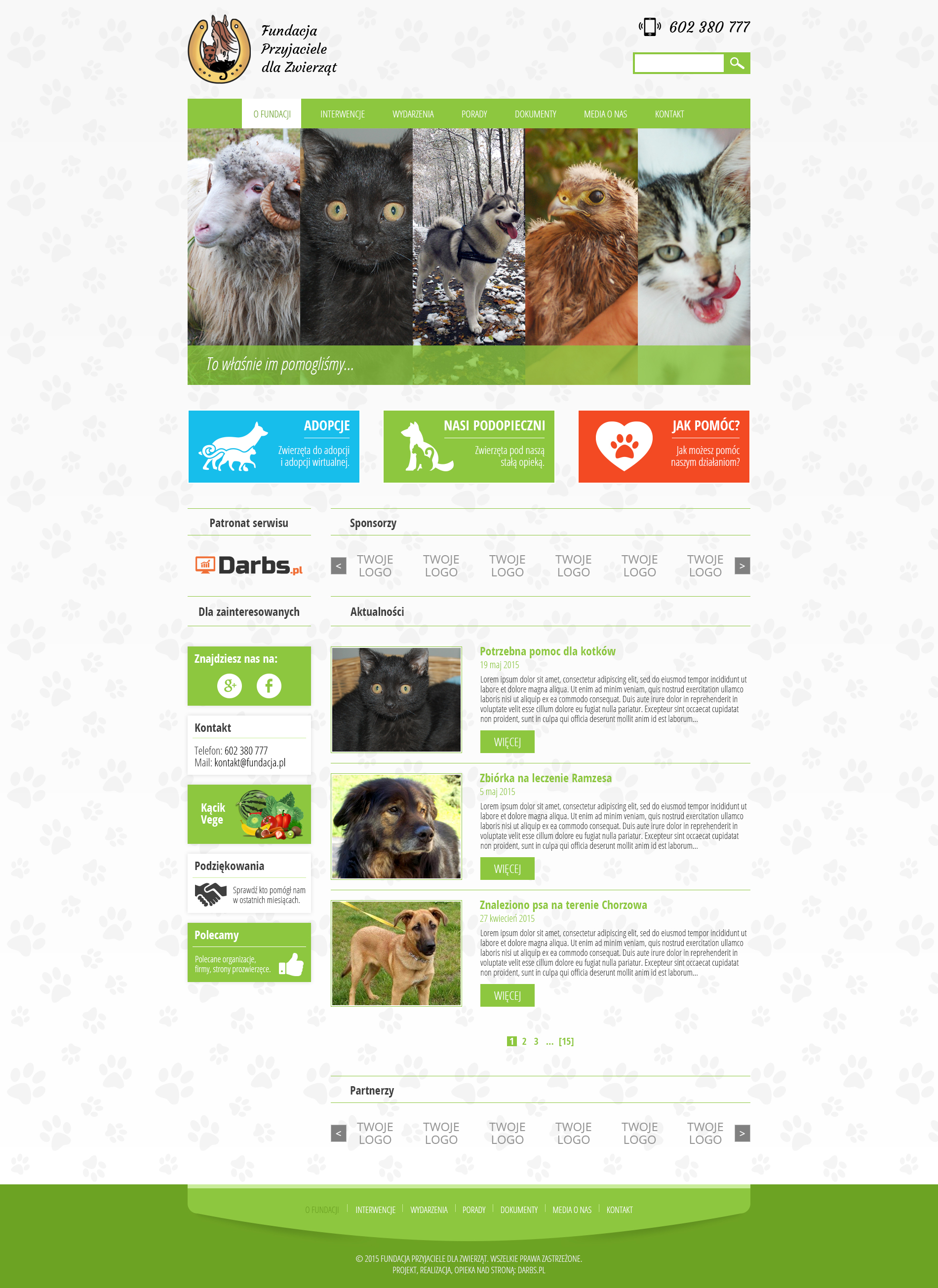 Projekt, realizacja, wdrożenie, opieka nad stroną.