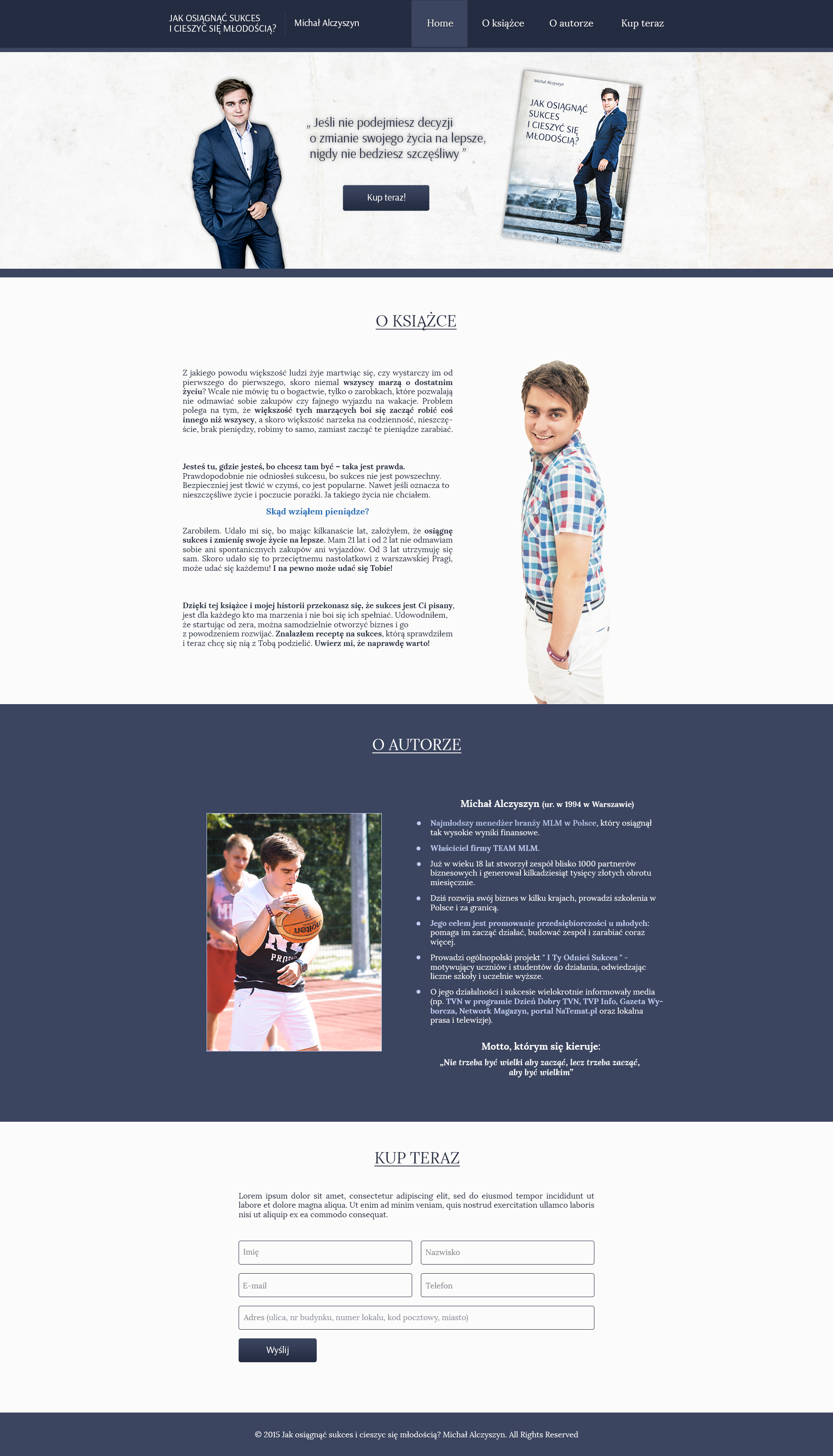 Projekt, realizacja, wdrożenie strony www.