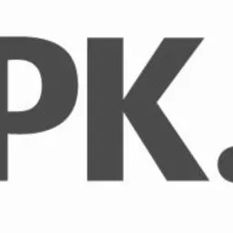 Logo IBPK.pl w kolorach szarym i turkusowym na białym tle. Domena internetowa z kropką.