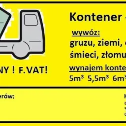 Wywóz gruzu, wynajem kontenerów, wyburzenia i rozbiórki