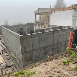 etap murów oporowych tarasu