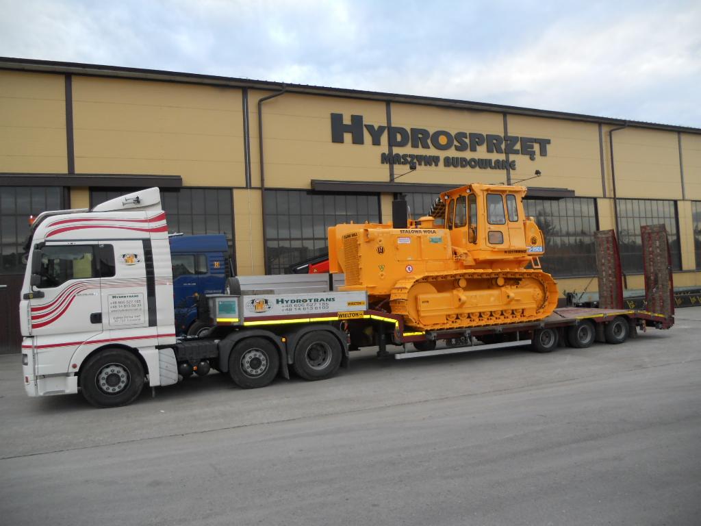 Transport niskopodwoziowy, transport maszyn