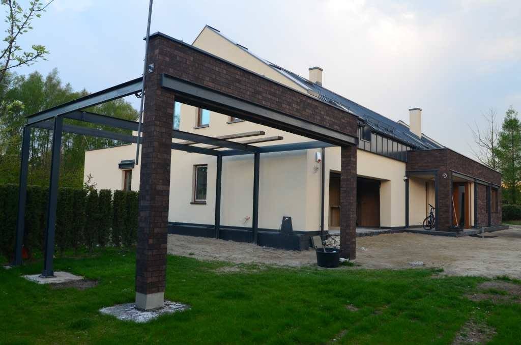 Elementy stalowe domu wiata carport.