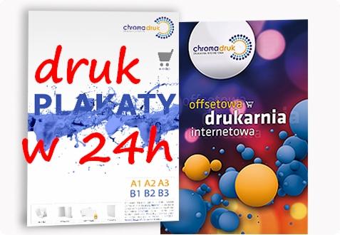 Plakaty B1 1000szt. kreda bł. 135g/m2 cena z dostawą