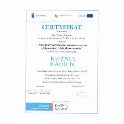 Certyfikat 'Wycena przedsiębiorstw'