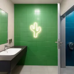 Łazienka w szkole podstawowej