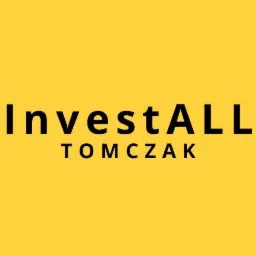 Logo firmy InvestALL Tomczak z czarnym napisem na żółtym tle.