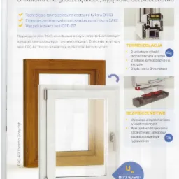 Prezentacja okna DAKO DPO-82 Thermo Złoty dąb z termoizolacją i zabezpieczeniami antywłamaniowymi. Szczegóły techniczne i właściwości produktu.