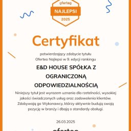 E&D HOUSE SPÓŁKA Z OGRANICZONĄ ODPOWIEDZIALNOŚCIĄ - Domy murowane Wrocław