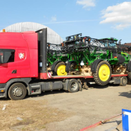 Transport maszyn budowalnych i rolniczych z Francji, Niemiec, Danii, Anglii, Holandii, Belgii