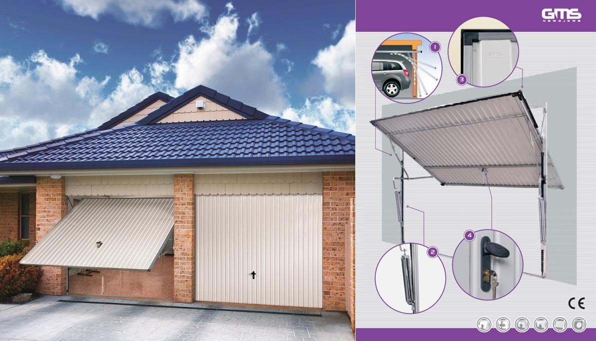 Brama uchylna bezprowadnicowa COMPACT