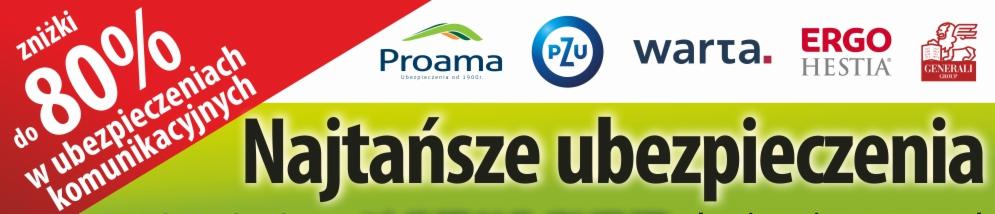 UBEZPIECZENIE AC -> ZNIŻKI DO 80% ! -> Ergo Hestia, Proama, Allianz, Warta, PZU, Aviva, Generali