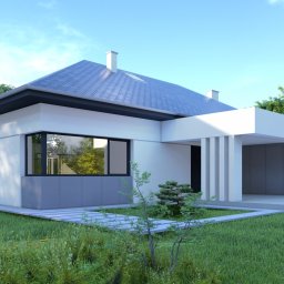 Projekt domu parterowego w nowoczesnym stylu