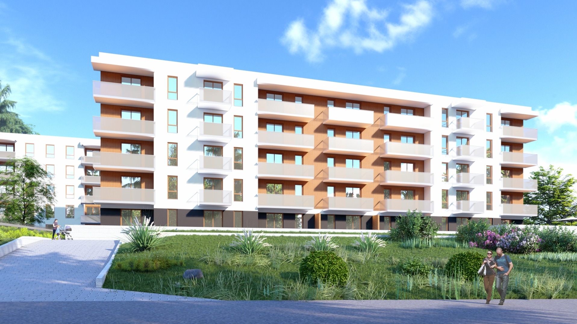 Nowoczesny budynek wielorodzinny z garażem podziemnym w Siedlcach