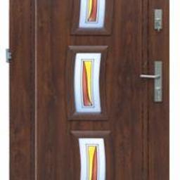 Drzwi stalowe wz. 16 z przeszkleniem PREMIUM z montażem