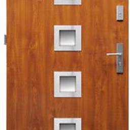 Drzwi stalowe wz. 19 z przeszkleniem PREMIUM z montażem