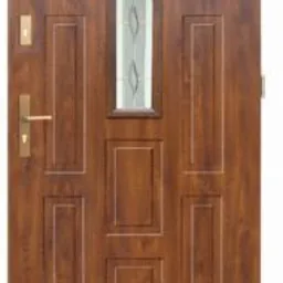 Drzwi stalowe - wz. 2 z przeszkleniem PREMIUM z montażem