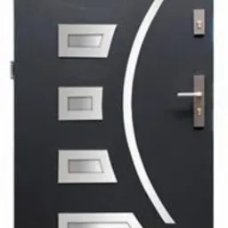 Drzwi stalowe wz. 23 z przeszkleniem PREMIUM z montażem