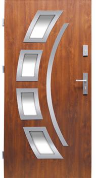 Drzwi stalowe wz. 21 z przeszkleniem PREMIUM z montażem