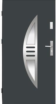 Drzwi stalowe wz. 24 z przeszkleniem PREMIUM z montażem