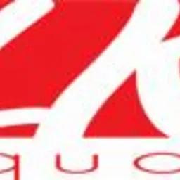 Logo 'Ks Squad' w kolorze białym na czerwonym tle. Nazwa firmy zapisana charakterystyczną czcionką. Grafika w formacie wektorowym.