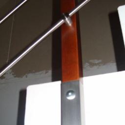 balustrada metal-drewno