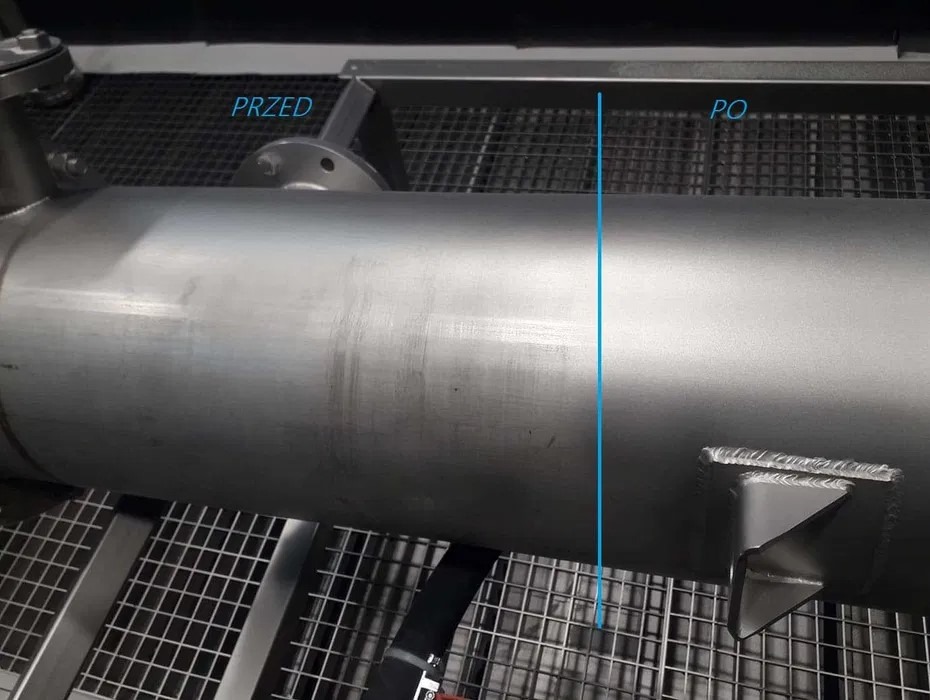 Szkiełkowanie przed i po.