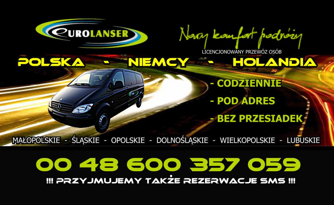 Przewozy do Holandii i Niemiec CODZIENNIE