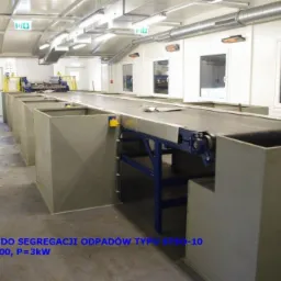 Linia do sortowania odpadów z tworzyw sztucznych